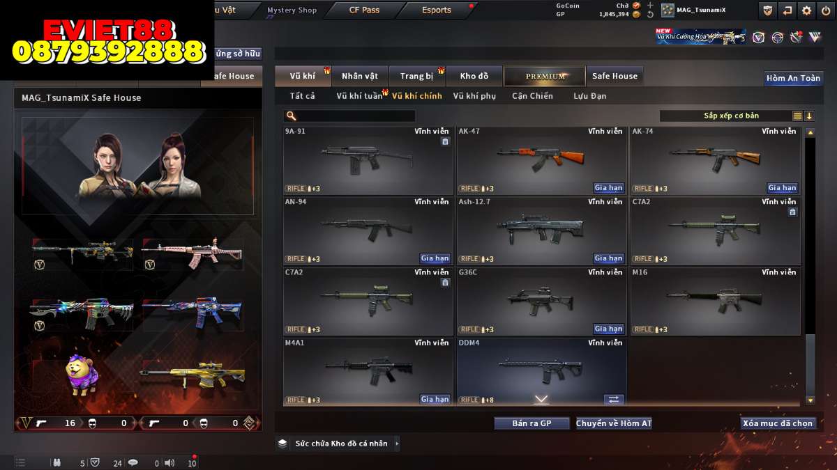 shop acc cf uy tin gia re